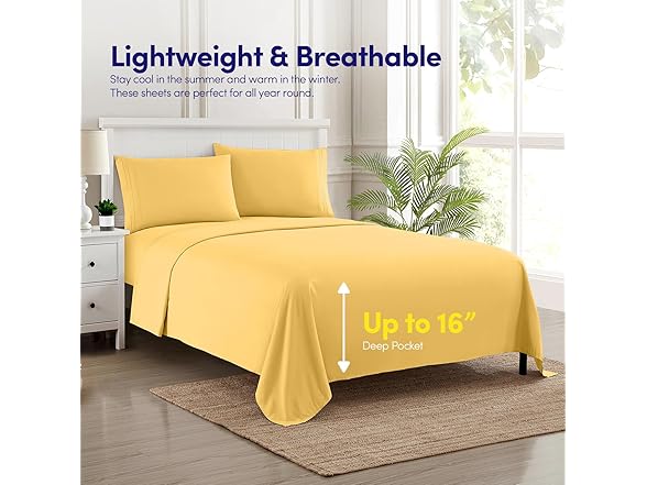 Classic Solid Microfiber Sheet Set