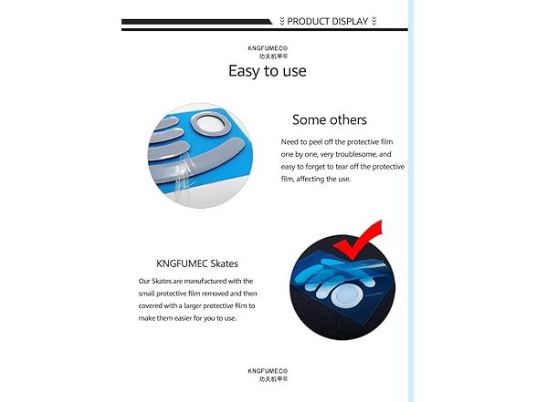 KNGFUMEC 2 Sets Mouse Skates Feet
