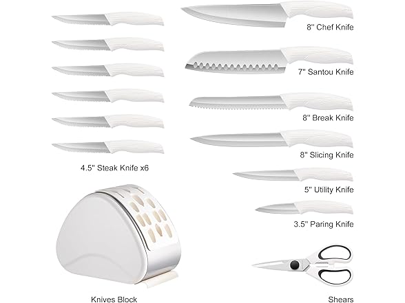 RAXCO 5-Piece Stainless Steel Kitchen Knives
