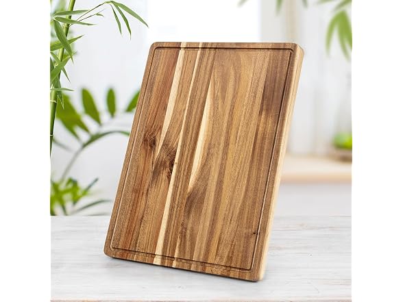 Takywep Acacia Wood Cutting Board, 24x18