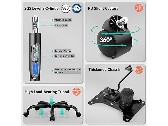 Bestfair W0893 2202 Office Chair Black