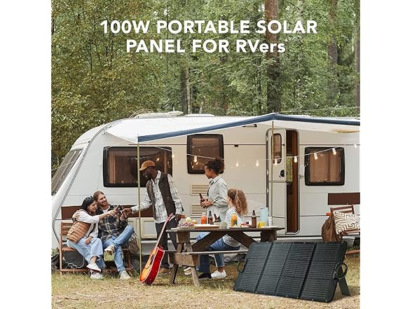 Manusage 100W Portable Solar Panel
