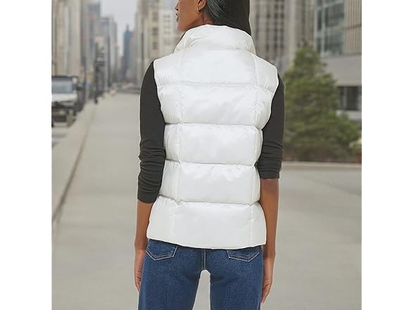Levi's White Puffer Vest (L)