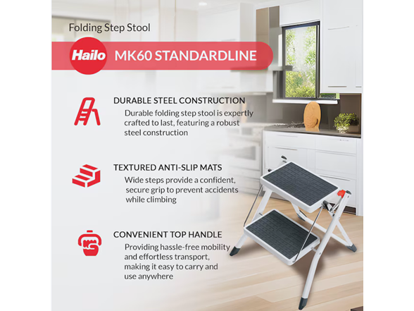 Hailo MK60 Mini Steel Step Stool