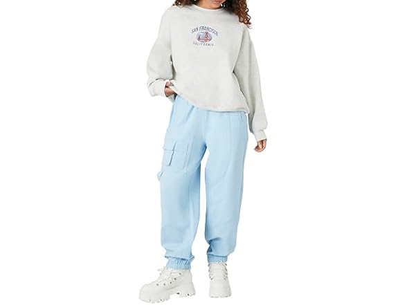 Forever 21 (M) Twill Cargo Sky Joggers
