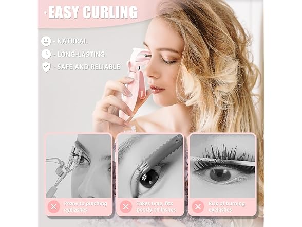 Pinkiou Pinkiou Heated Eyelash Curler for Women