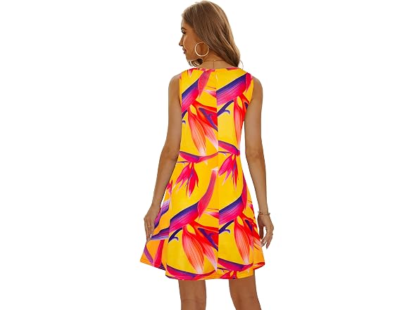 Moskill Women (S) Summer Dresses Casual Ups Dress