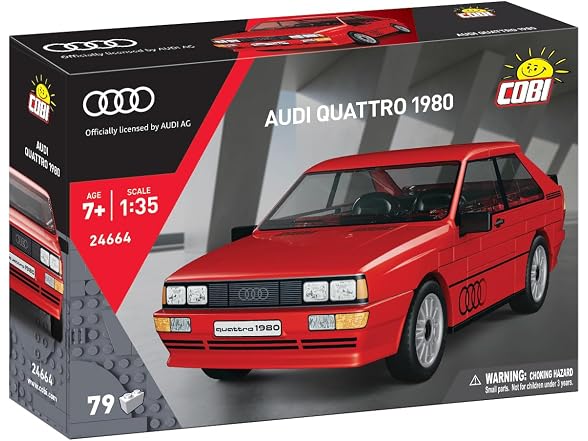 COBI Audi Quattro 1980, Red, 79 Pieces | Officially Licensed