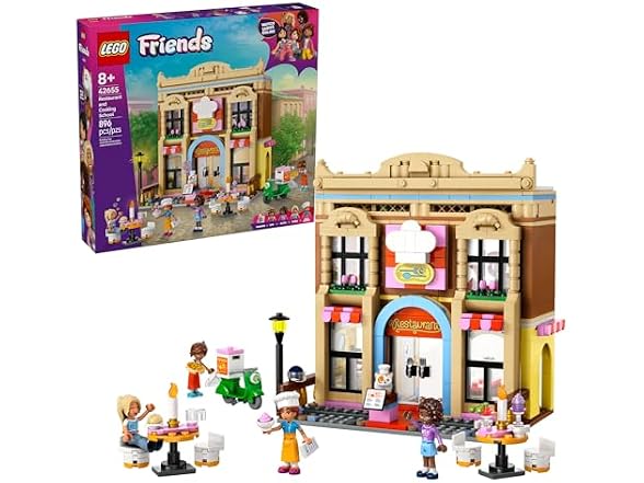 LEGO Friends Restaurant and Cooking School Toy Building Set