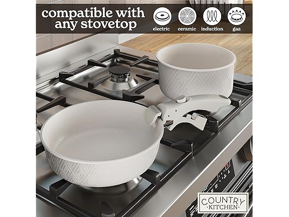 Country Kitchen Cookware Set, Rhombus
