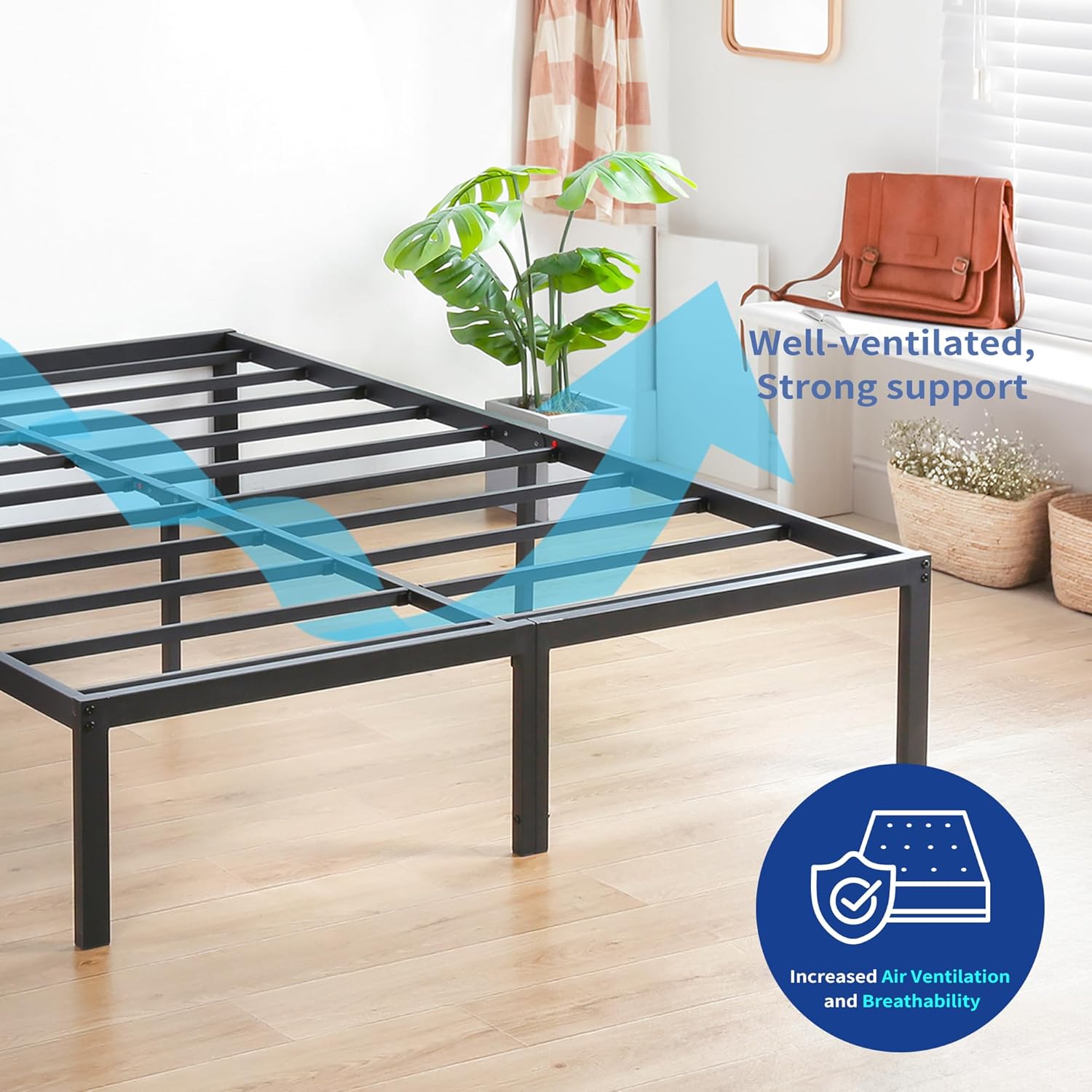 Olee Sleep Metal King Bed Frame - Gallery 14