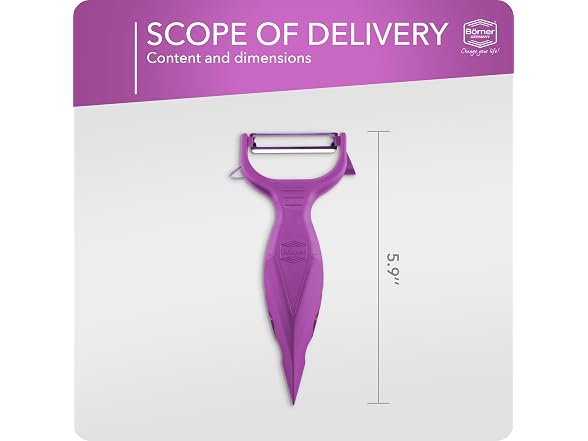 Borner Fruit and Vegetable Peeler w Double-Edged Blade