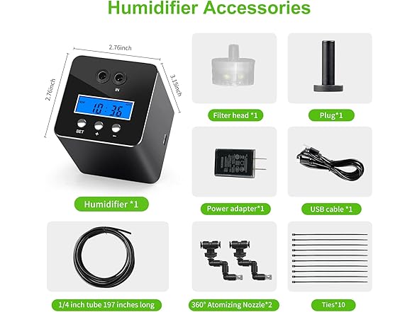 RUNWUSHENG Reptile humidifier