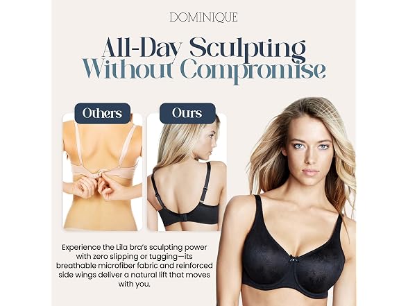Dominique Women (32F) Lila Lace Everyday Bra