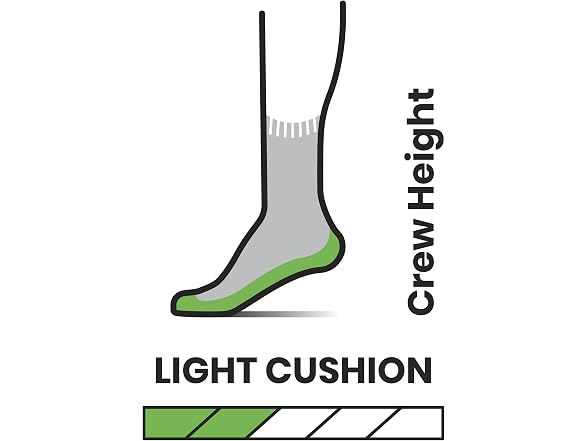 SmartWool Hike Light Cushion Crew Socks, Charcoal, Medium