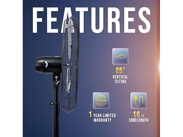 Tornado Tornado 8850 CFM 30” High Velocity Pedes