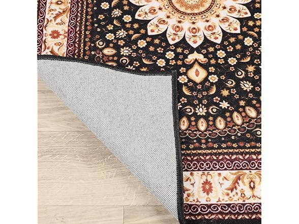 Superior 2'7"x6' Classic Floral Medallion Indoor Area Rug
