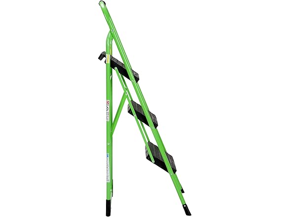COSCO 11408GNF1E, Green Three Big Folding Step Stool