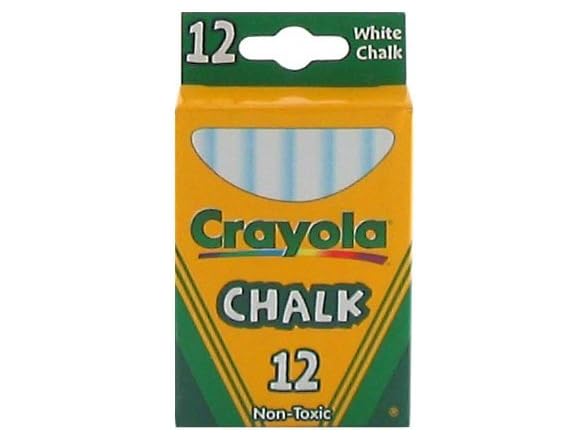 Crayola Non-Toxic White and Color Chalk Bundle