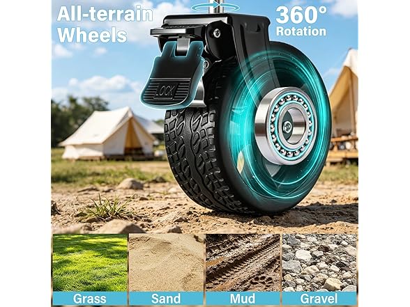 Collapsible Wagon Cart with All-Terrain Wheels