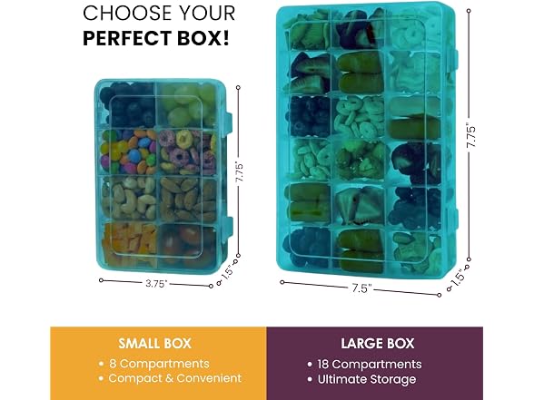 Mothercould Large Kids Snack Box Containers Set of 2