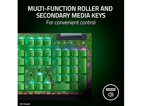 Razer BlackWidow Gaming Keyboard - Minecraft Edition