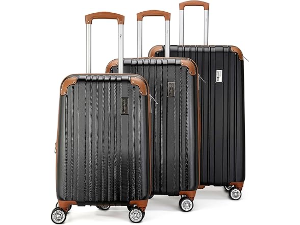 Collins 3Pc Retro Spinner Luggage Set