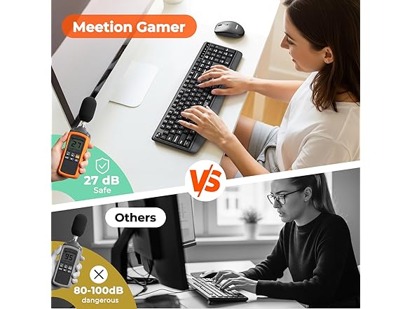 Wireless Keyboard and Mouse Combo | 2.4G/BT