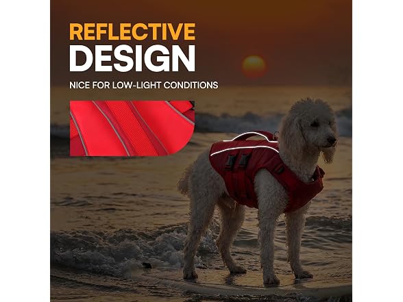 Queenmore XS Dog Life Jacket,Reflective Smal