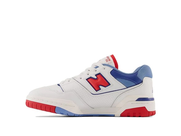 New Balance 550 Shoes Men's White/Red
