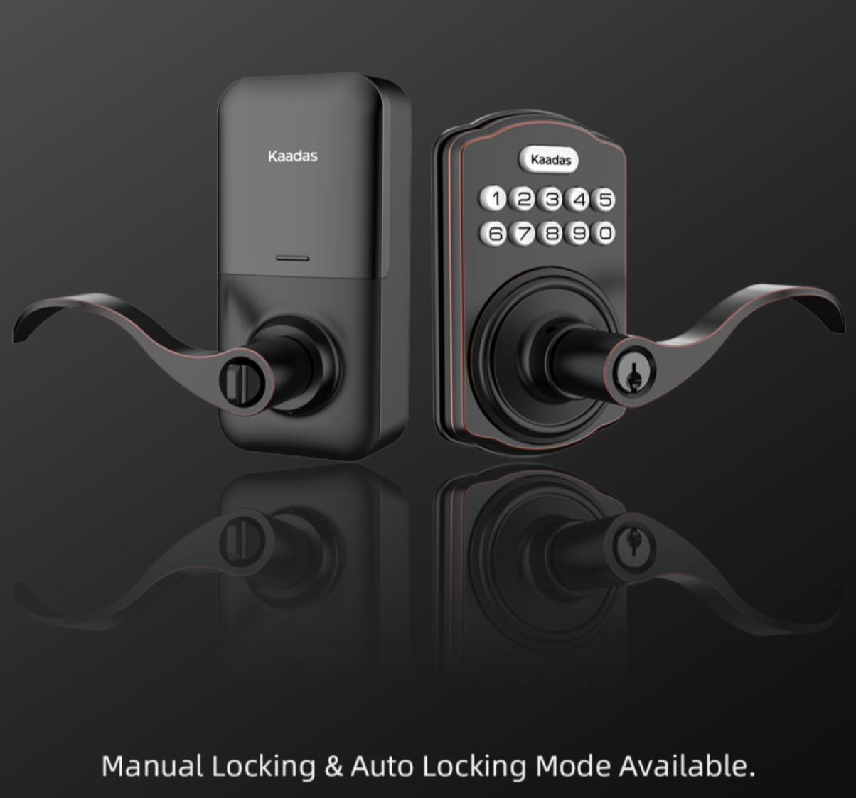 Kaadas KS04 Lever Lock with Key and Keypad - Gallery 23