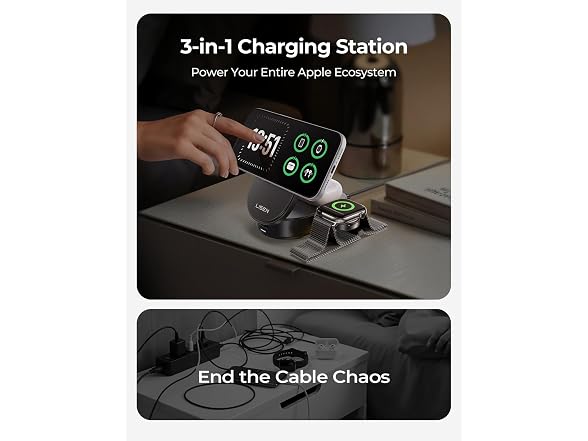 LISEN QI2.2 25W MagSafe 3-in-1 Charger