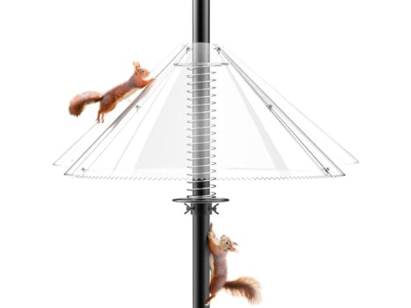 onlyfly Squirrel Baffle Bird Feeder Pole