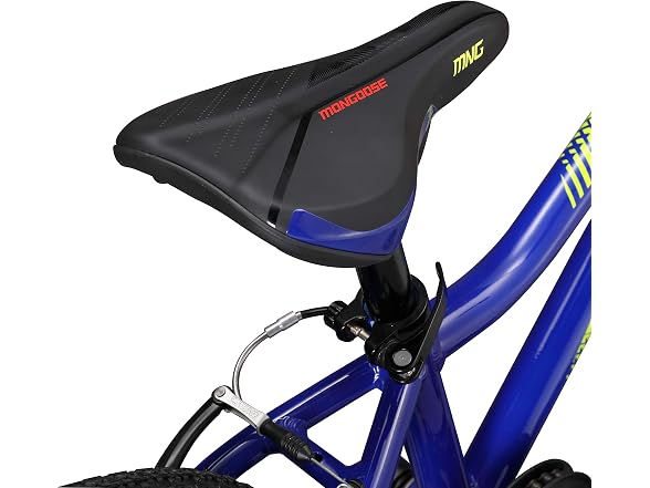 Mongoose Cipher Kids Mountain Bike Blue, 20 Inch