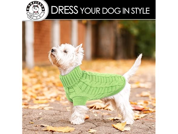 AOFITEE Dog Sweaters for Medium Dogs Girls B