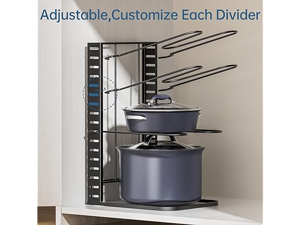 ORDORA 8-Tier Pots & Pans Organizer