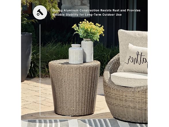 Ashley Danson Outdoor Round End Table