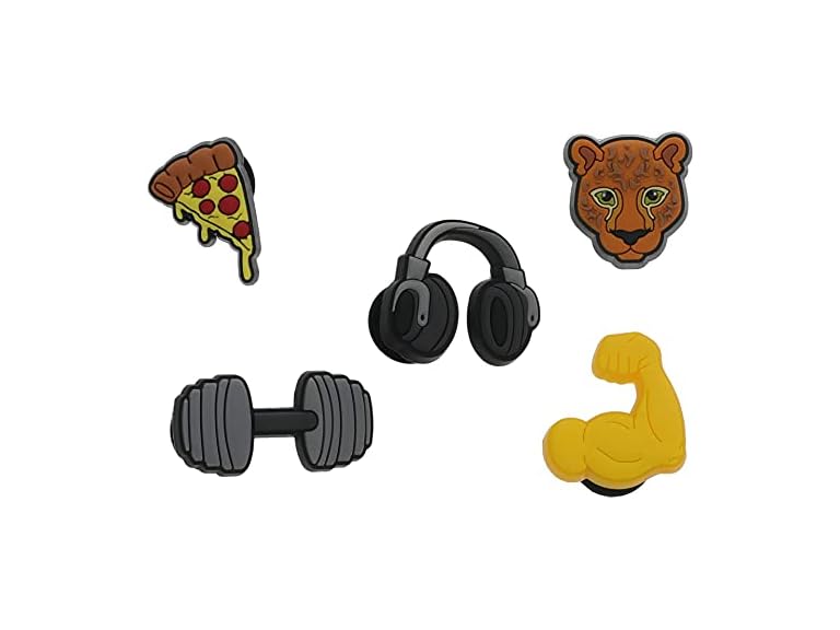 Crocs Jibbitz Charms Sports 5-Packs, Get Swole - Gallery 59