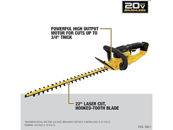 Dewalt DCHT820B Trimmer Hedge Bare Tool 20V