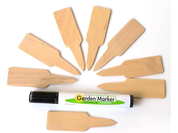 Garden Marker Outdoor Wooden Plant Label