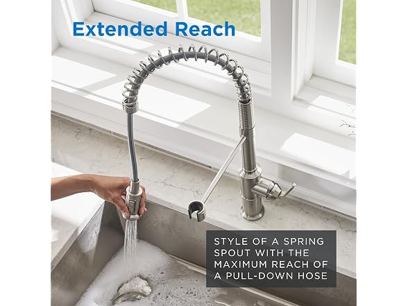 Gerber Kinzie Pre-Rinse Kitchen Faucet, Stainless Steel