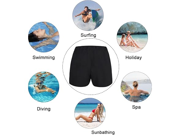 Fullfitall Girls (20) Swim Shorts Bottoms Skirt