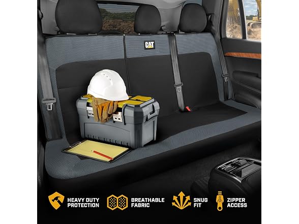 CAT MeshFlex Charcoal Rear Seat Cover