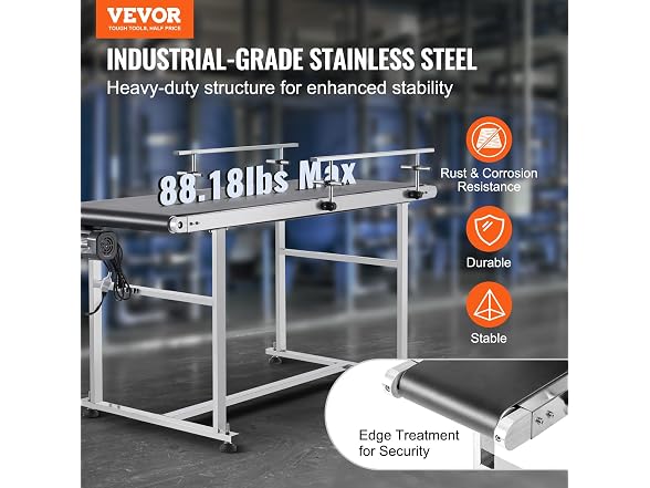 Belt Conveyor Length 59-Inch, PVC Conveyor Belt