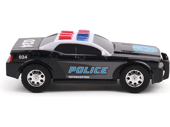 Mighty Fleet Toughest Minis 5" Police Cruiser Toy w/Lights & Sounds