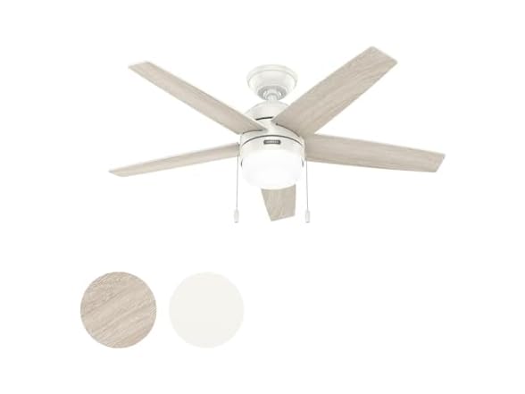 Hunter Fan 44 Inch White Indoor Ceiling Fan for Bedroom