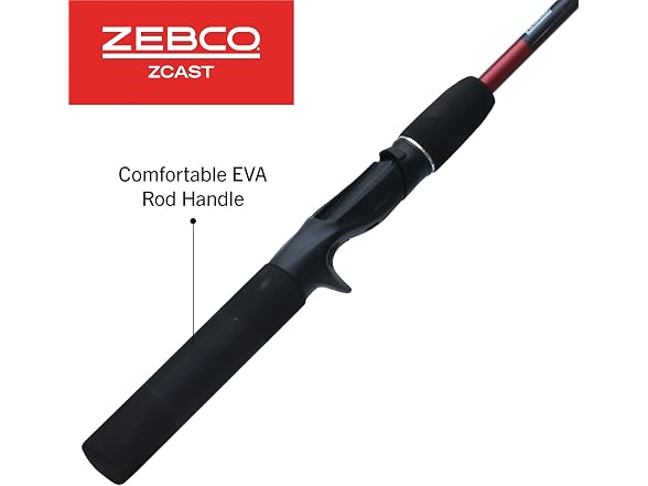Zebco Z-Cast Casting Fishing Rod, 5-Foot 6-Inch, Medium-Light Power