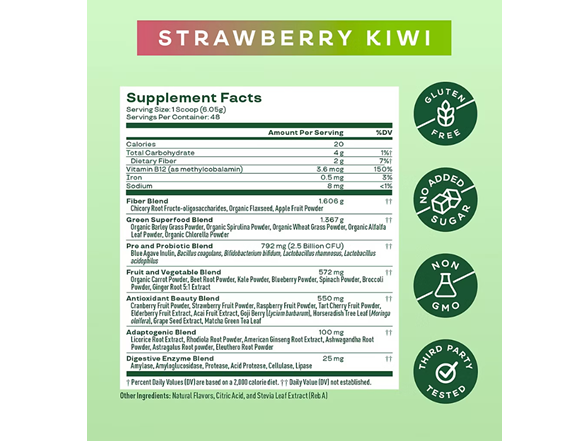 48 Servings Bloom Nutrition Strawberry Kiwi