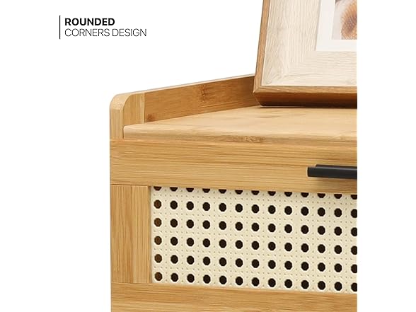 MoNiBloom Small Boho Nightstand Table