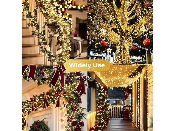 206FT 600LED Outdoor String Lights